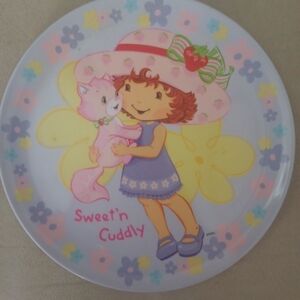 Vintage Great Condition Strawberry Shortcake Plastic Plate